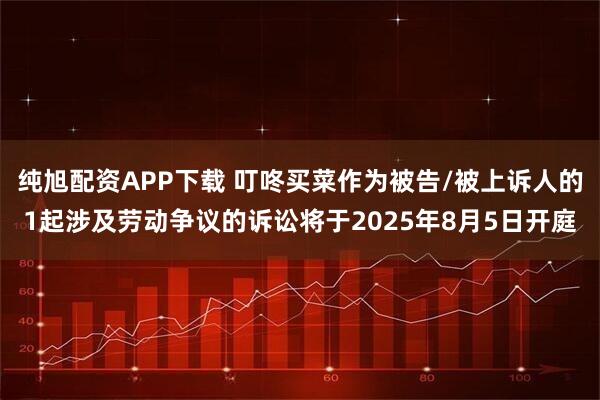 纯旭配资APP下载 叮咚买菜作为被告/被上诉人的1起涉及劳动争议的诉讼将于2025年8月5日开庭