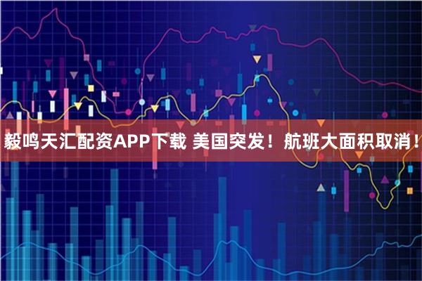毅鸣天汇配资APP下载 美国突发!航班大面积取消!